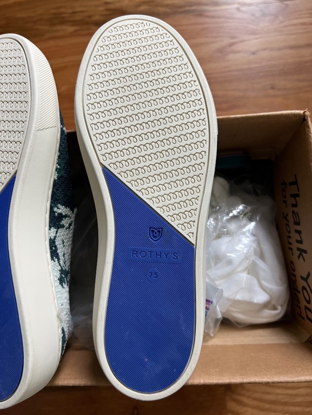 Rothy’s slip on sneaker/loafers seaform green,retired, women’s 7.5 - Picture 16 of 16